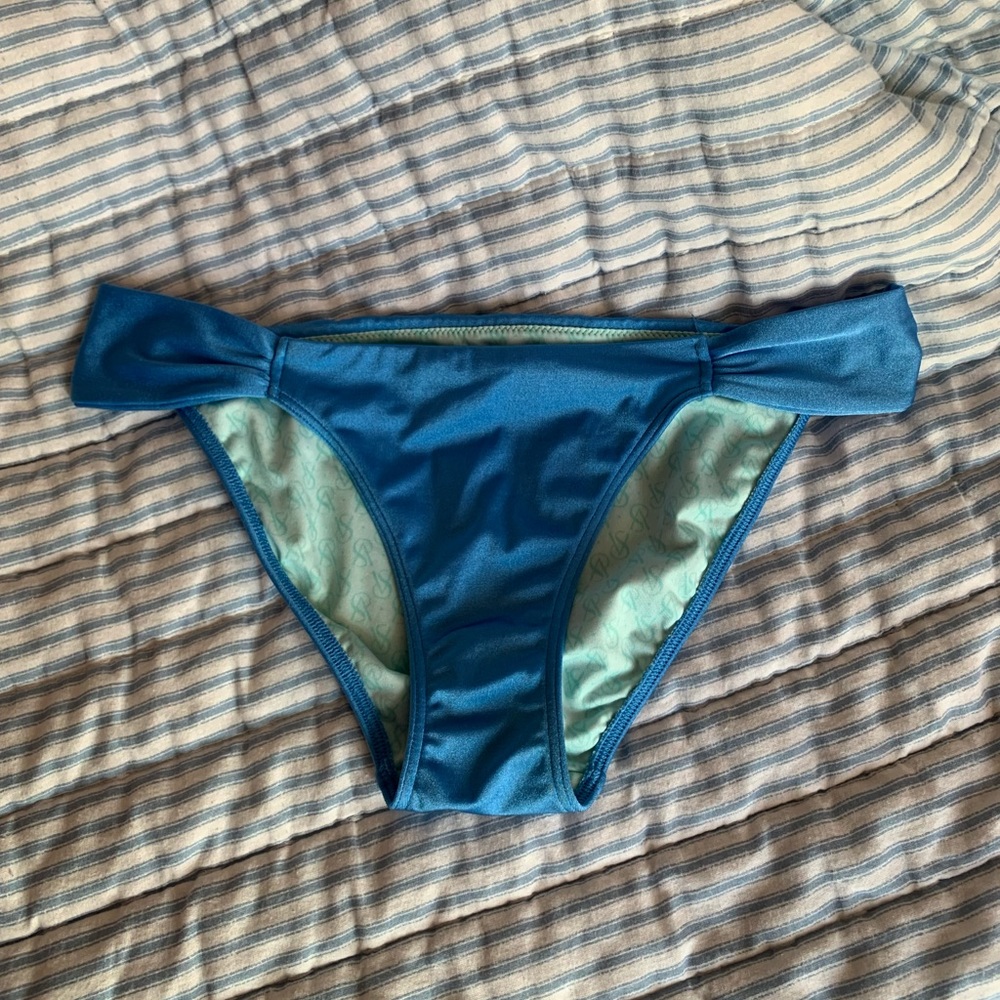 Bright blue Victoria’s Secret bikini bottom size small